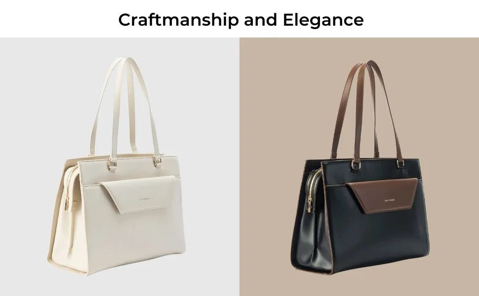 Monroe Sophisticated Beige Tote Bag