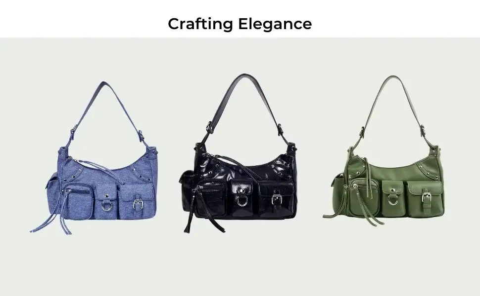 Harper Utility Olive Shoulder Bag