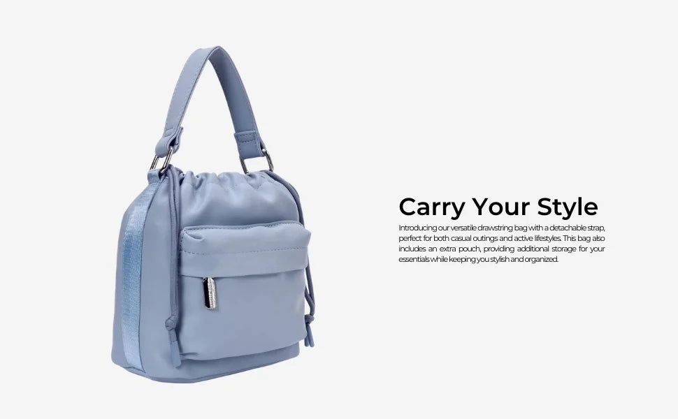 Voyage Edgy Cute Small Black Bucket Bag