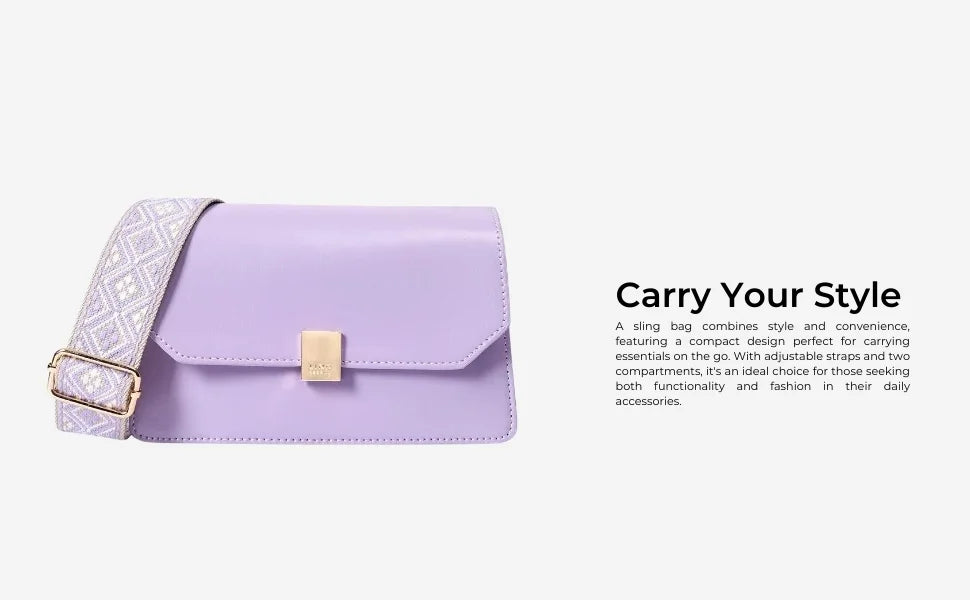 Avril Bold Solid Black Sling Bag