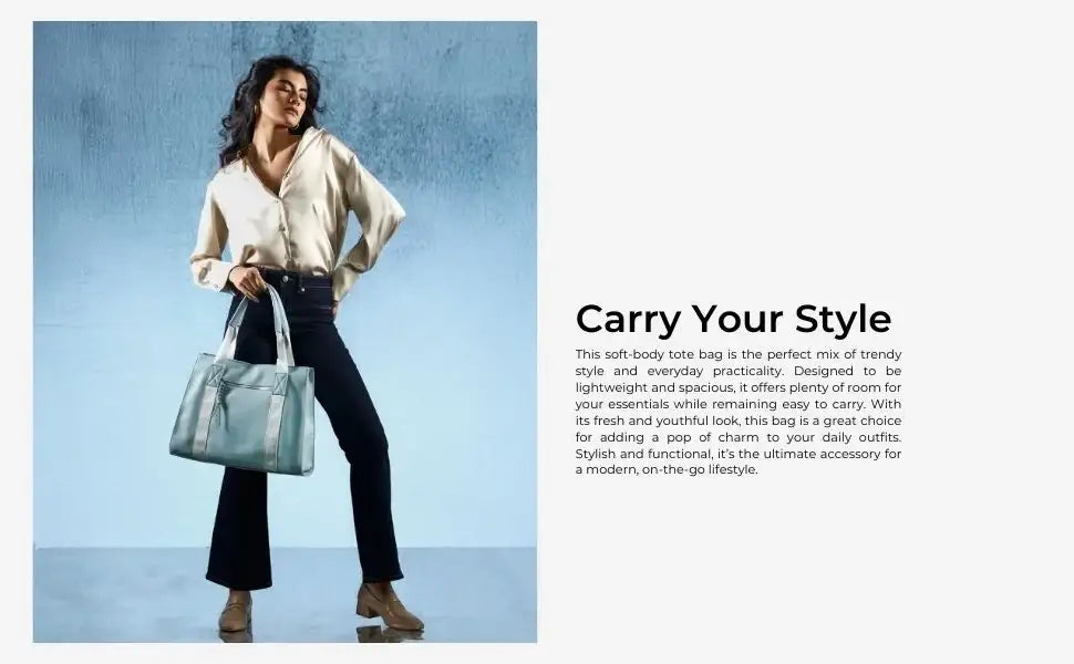 Avril Soft Body Everyday Blue Tote Bag