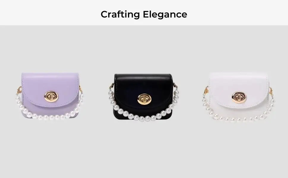 Monroe Mini Pearl Black Sling Bag
