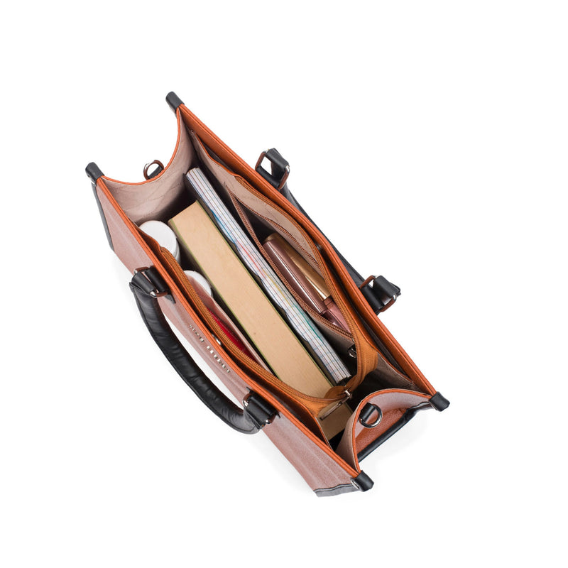 Monroe Versatile Solid Navy Tote Bag