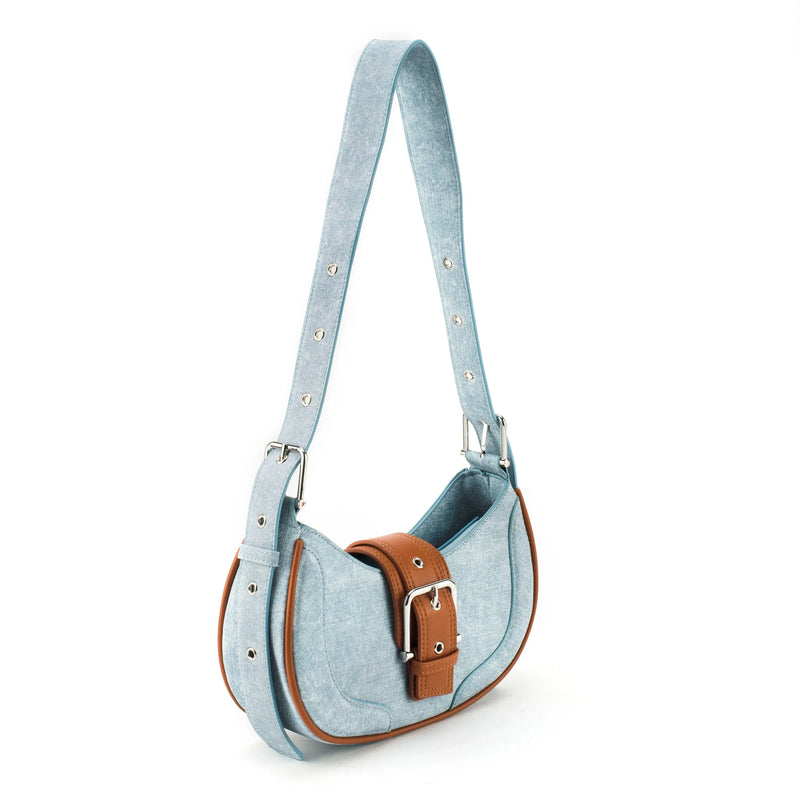 Monroe Chic White Shoulder Bag