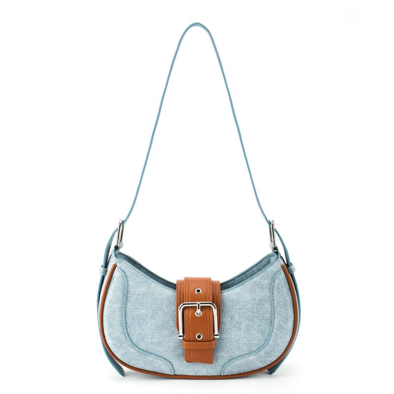 Monroe Chic White Shoulder Bag