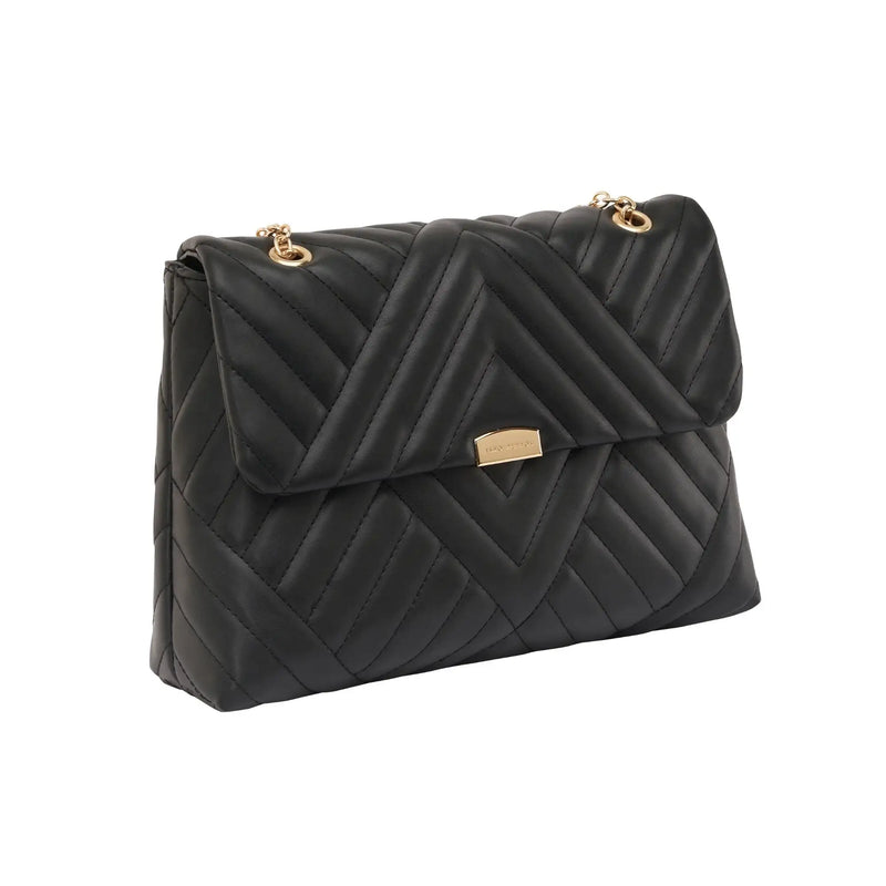 Maddie Artist Black Satchel Bag
