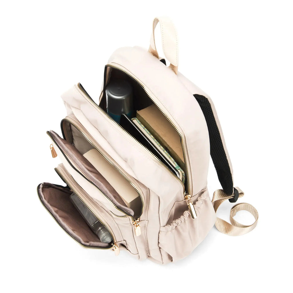 Pacman Timeless Beige Backpack - Lino Perros