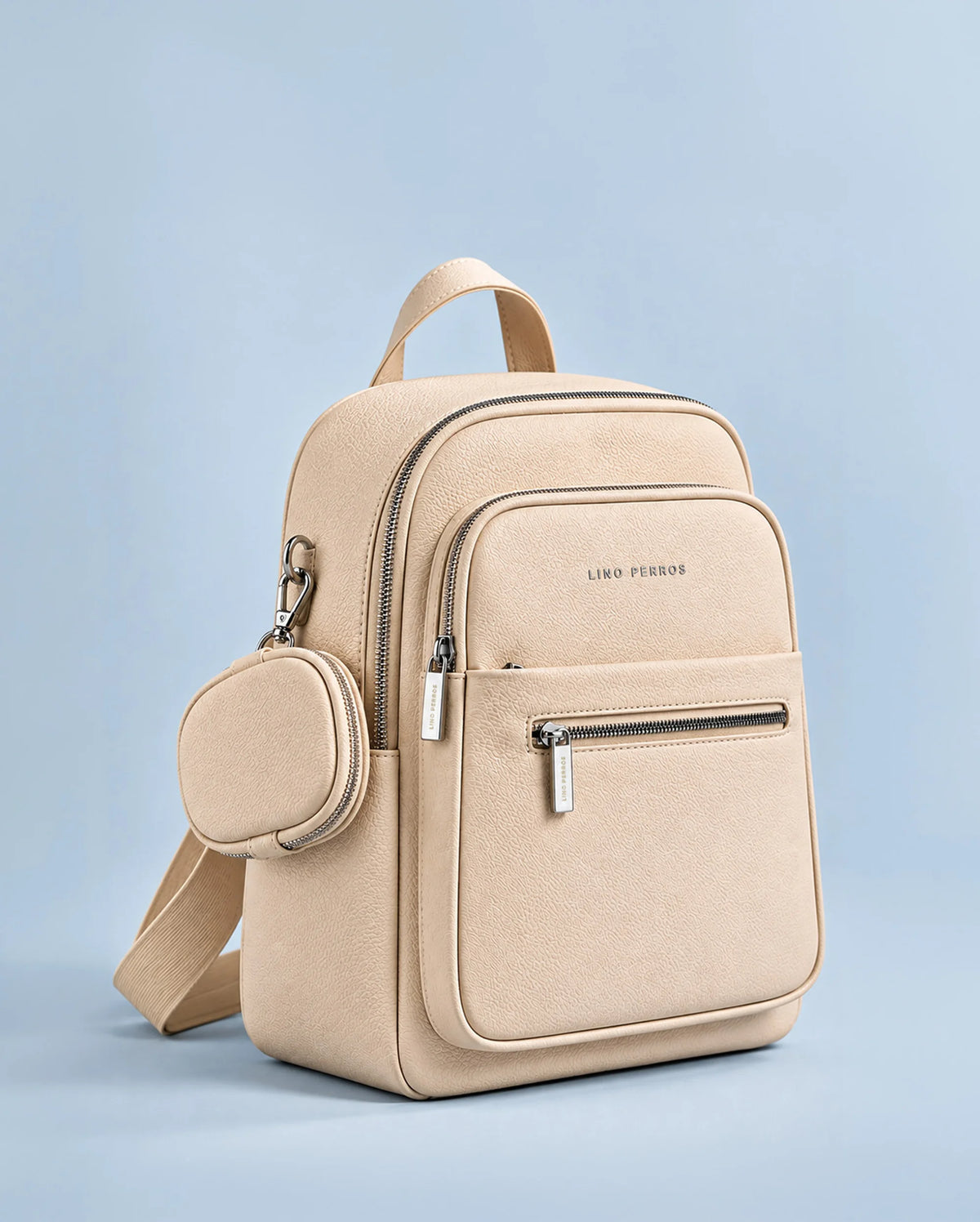 Pacman Everyday Designer Beige Backpack - Lino Perros