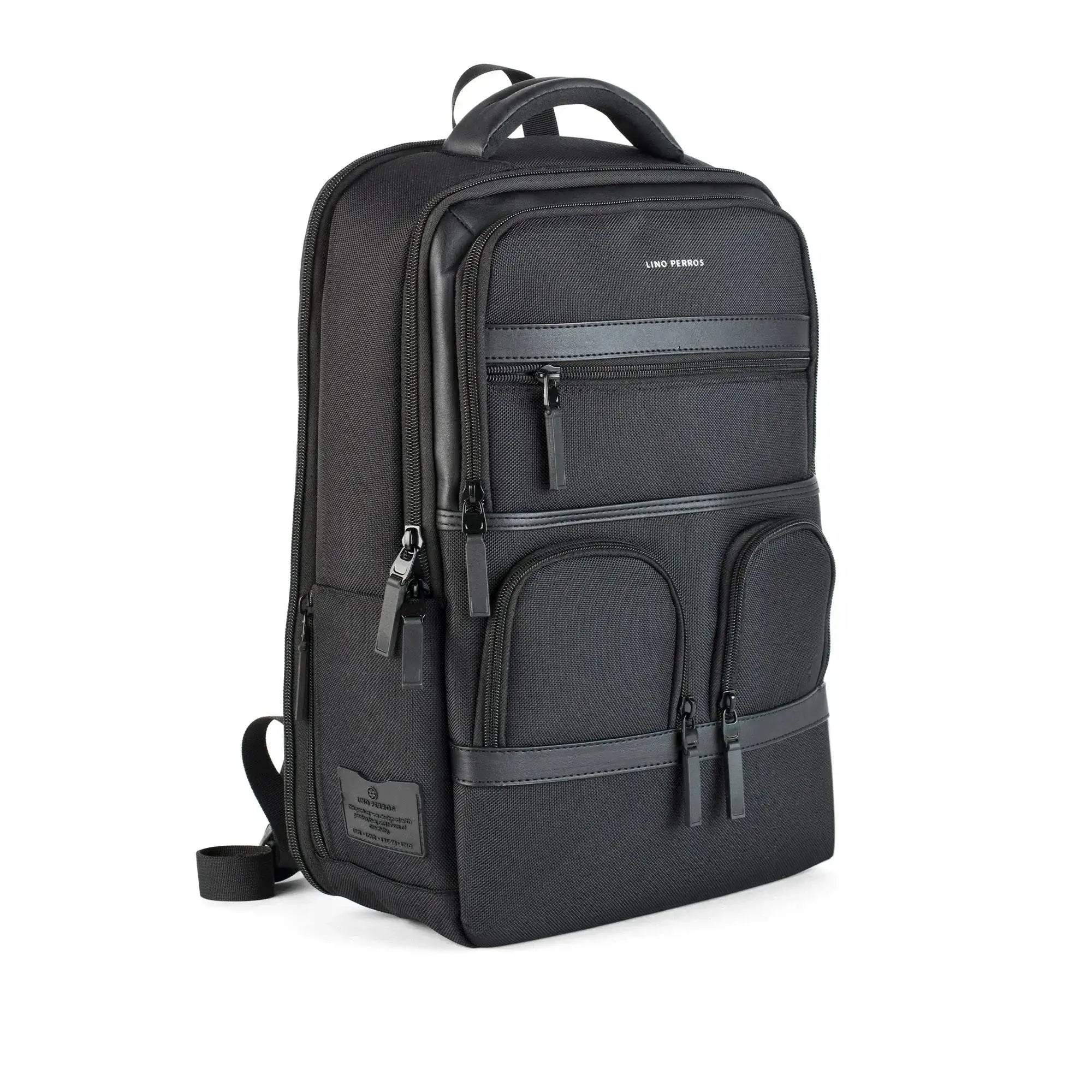 Harvard Structured Formal Black Backpack - Lino Perros