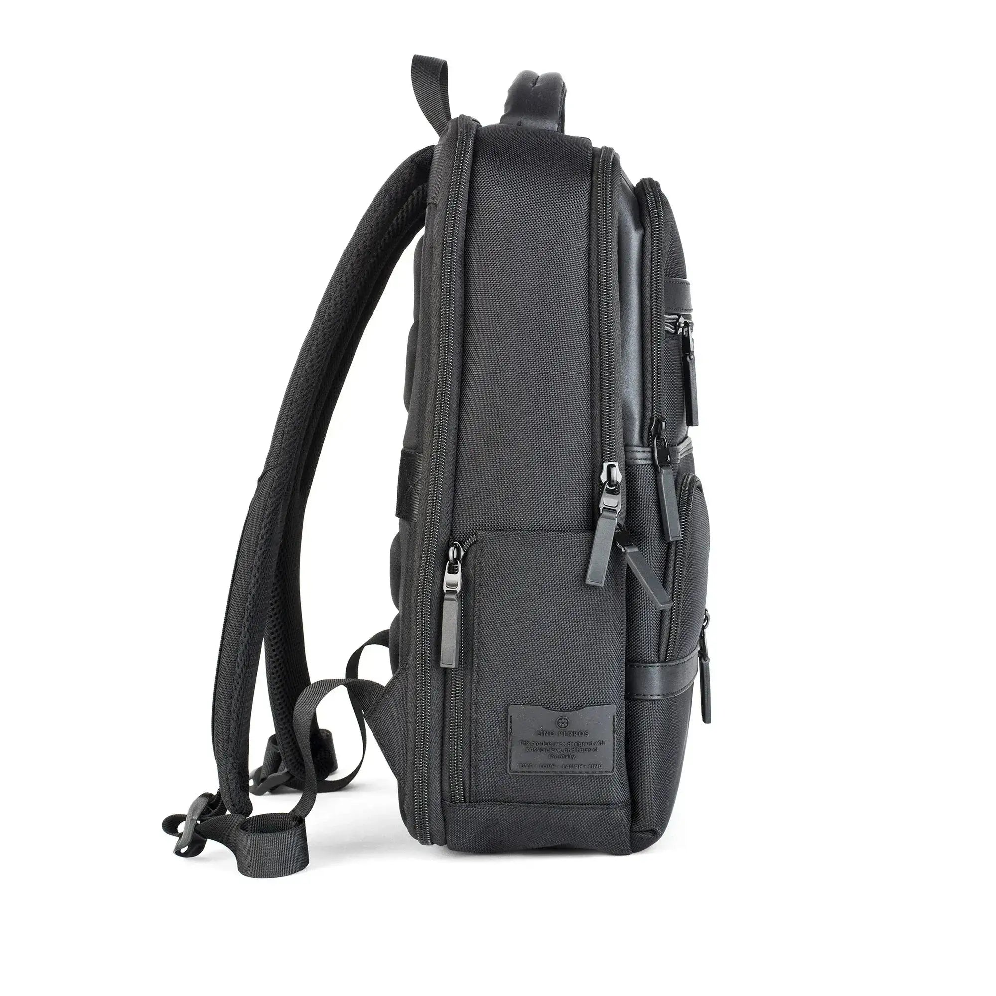 Harvard Structured Formal Black Backpack - Lino Perros