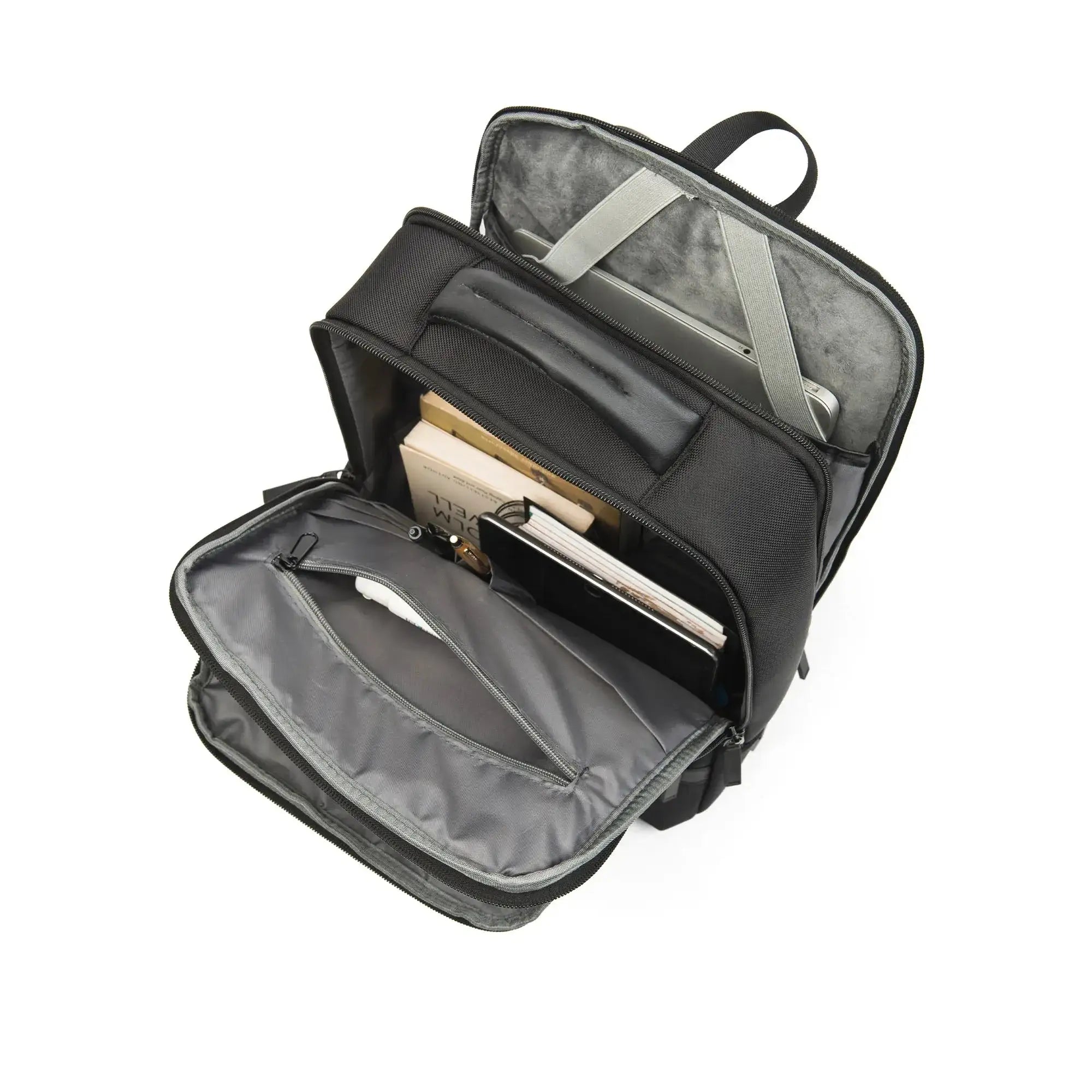 Harvard Structured Formal Black Backpack - Lino Perros