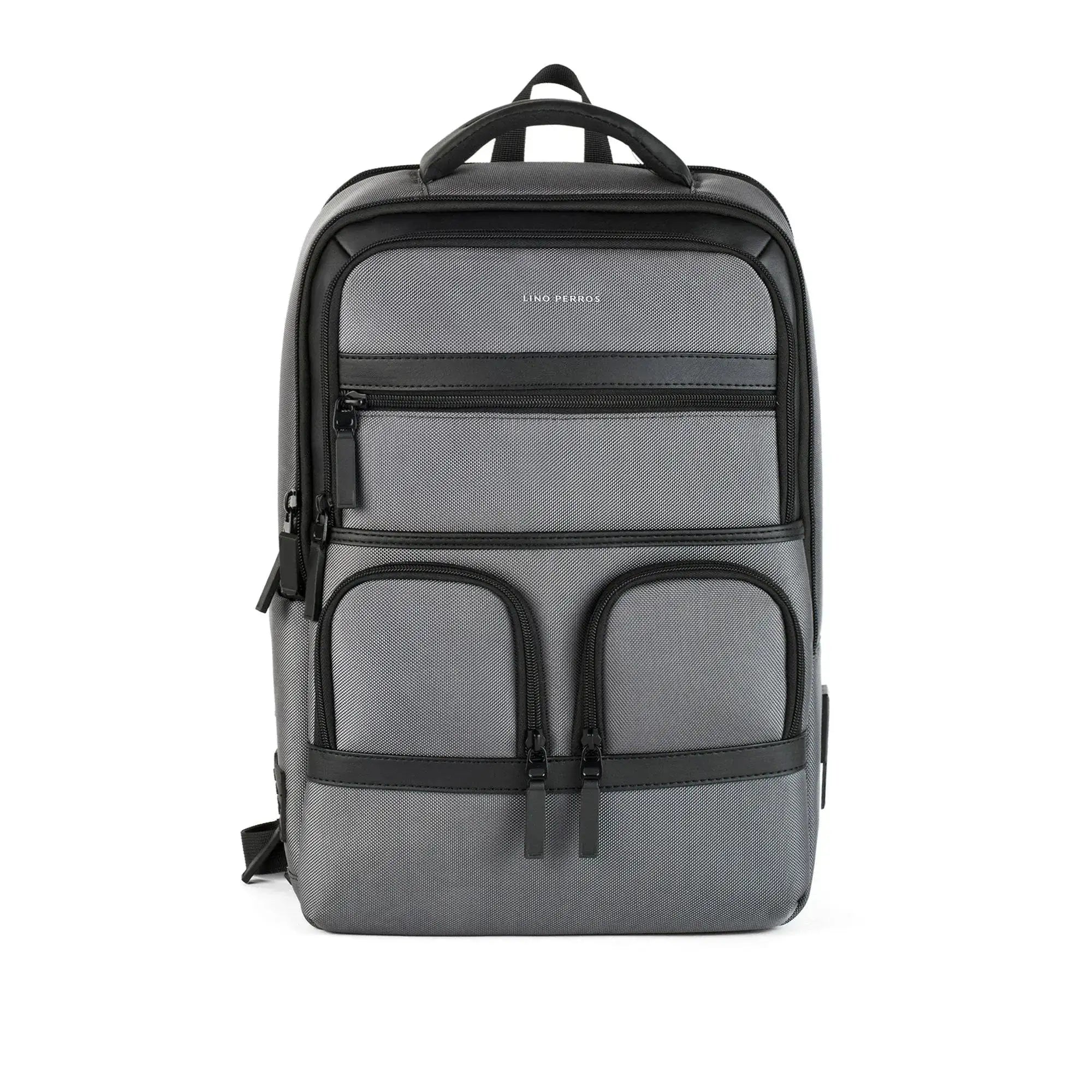 Harvard Structured Formal Dark Grey Backpack - Lino Perros