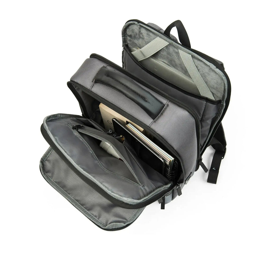 Harvard Structured Formal Dark Grey Backpack - Lino Perros