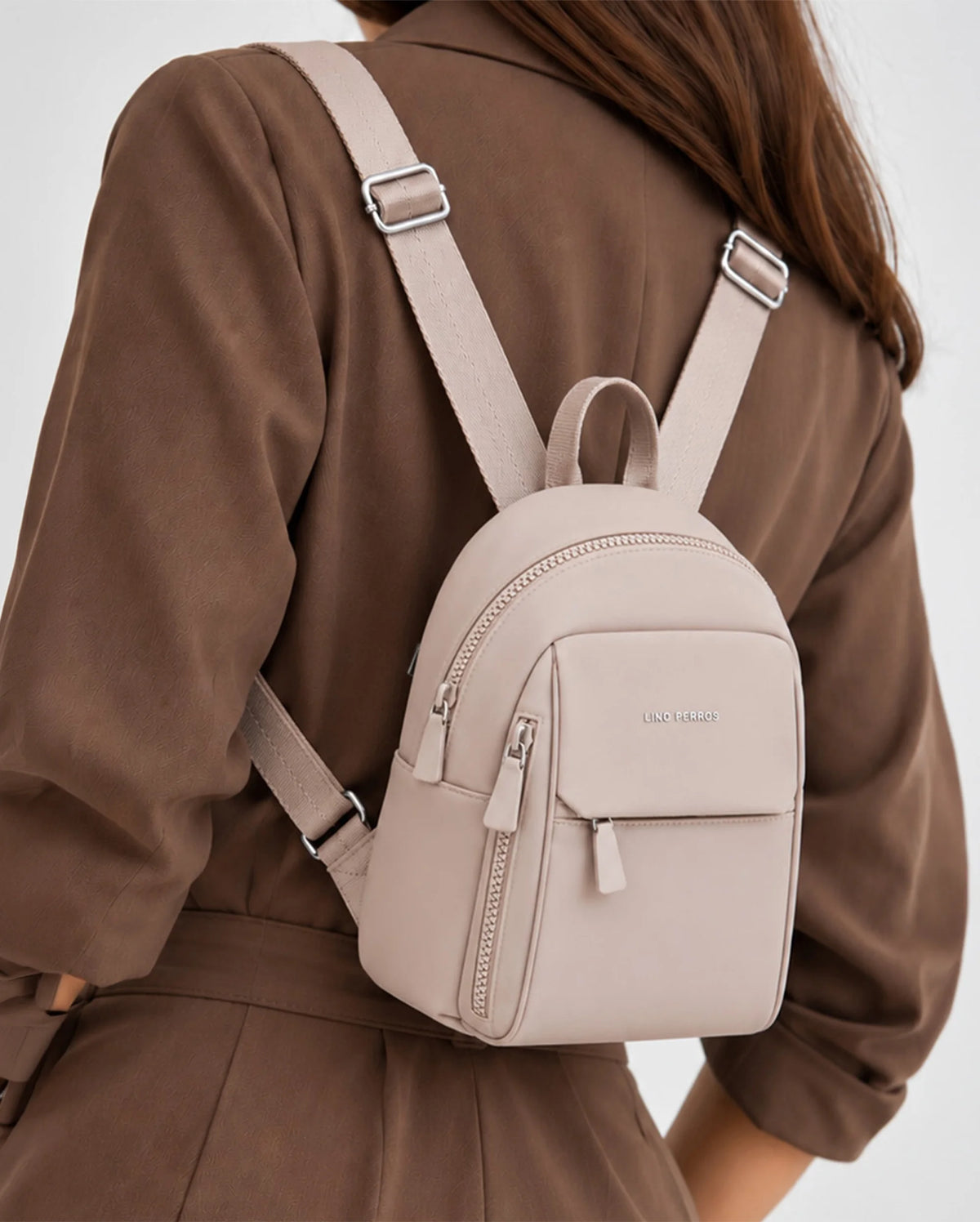 Harvard Petite Beige Backpack | Lino Perros