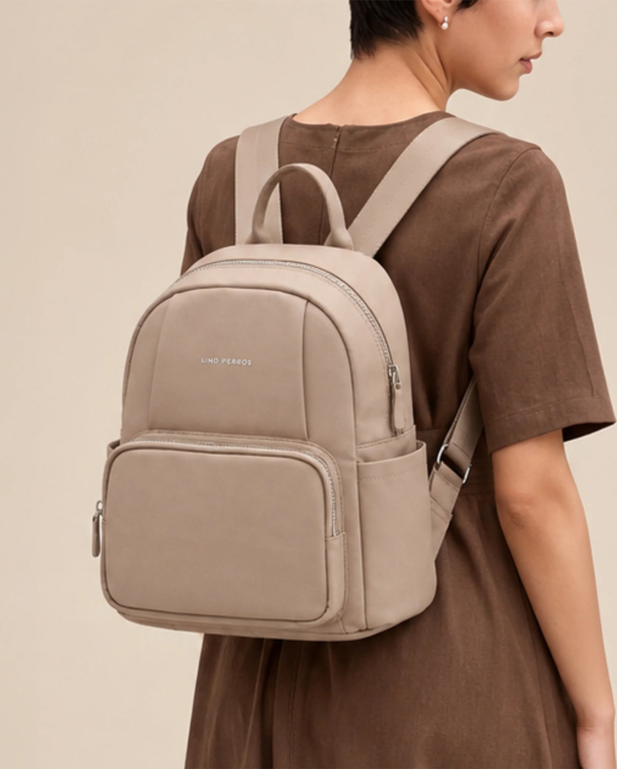 Harvard Urban Beige Backpack | Lino Perros
