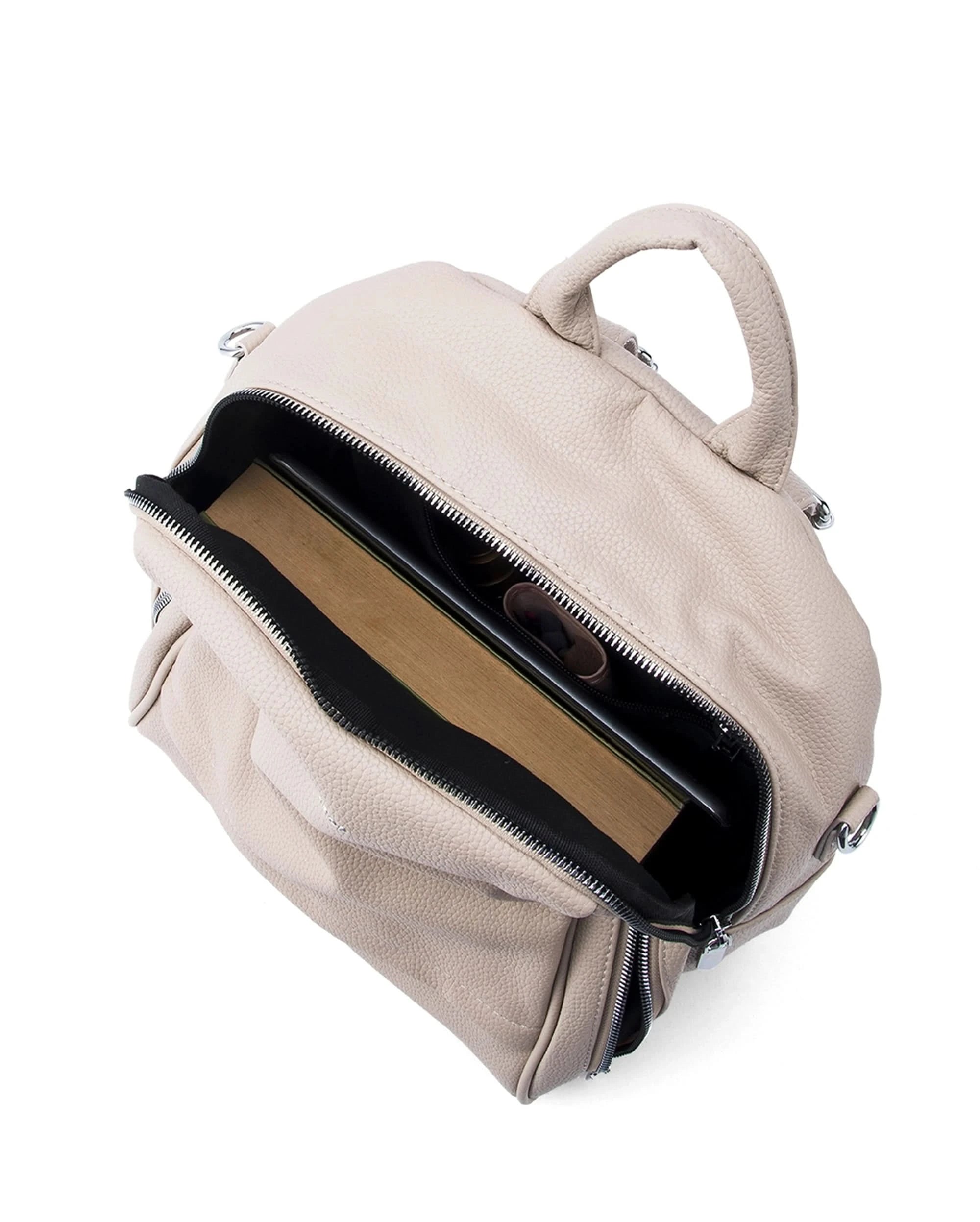 Harvard Luxe Beige Backpack
