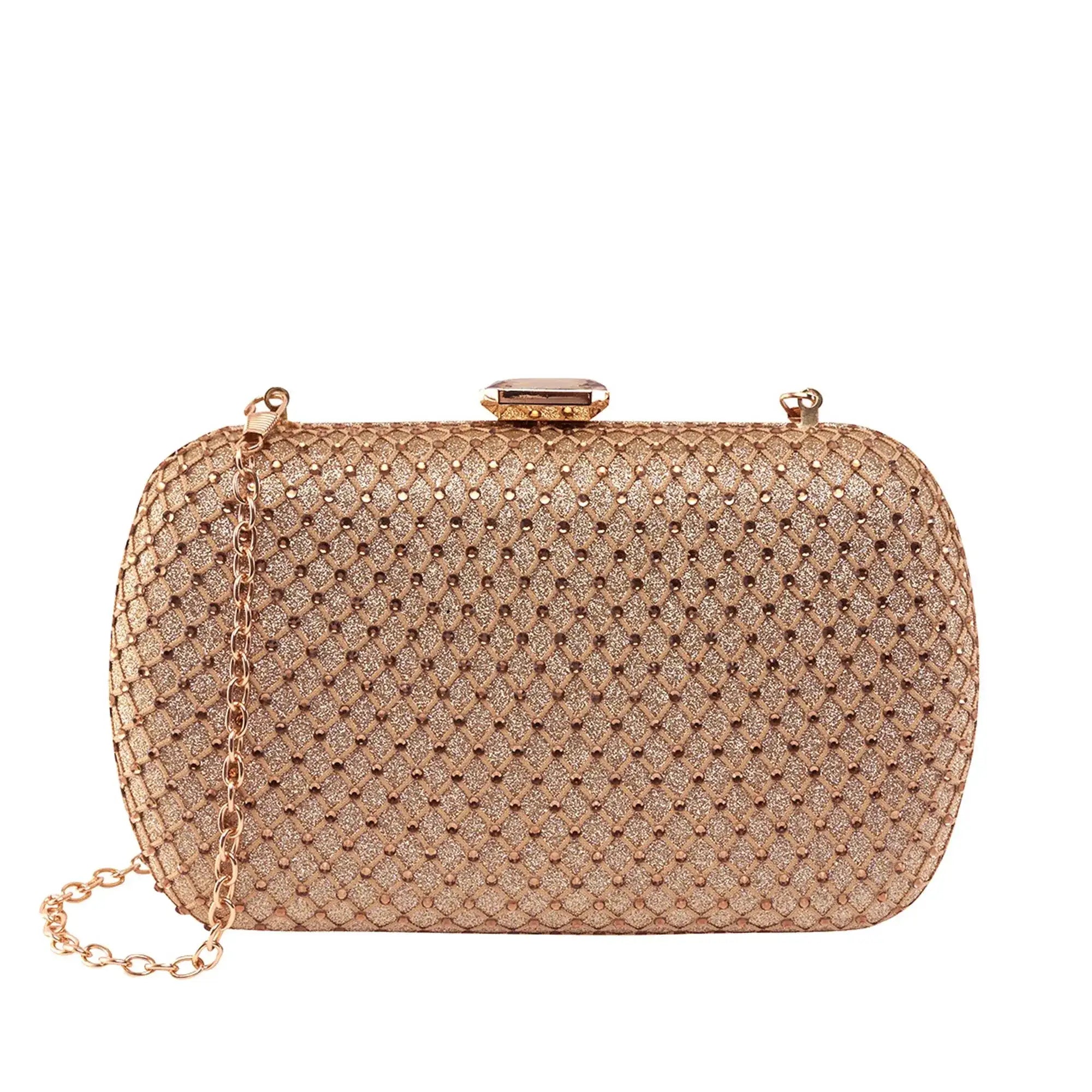 Texas Stylish Champagne Clutch - Lino Perros