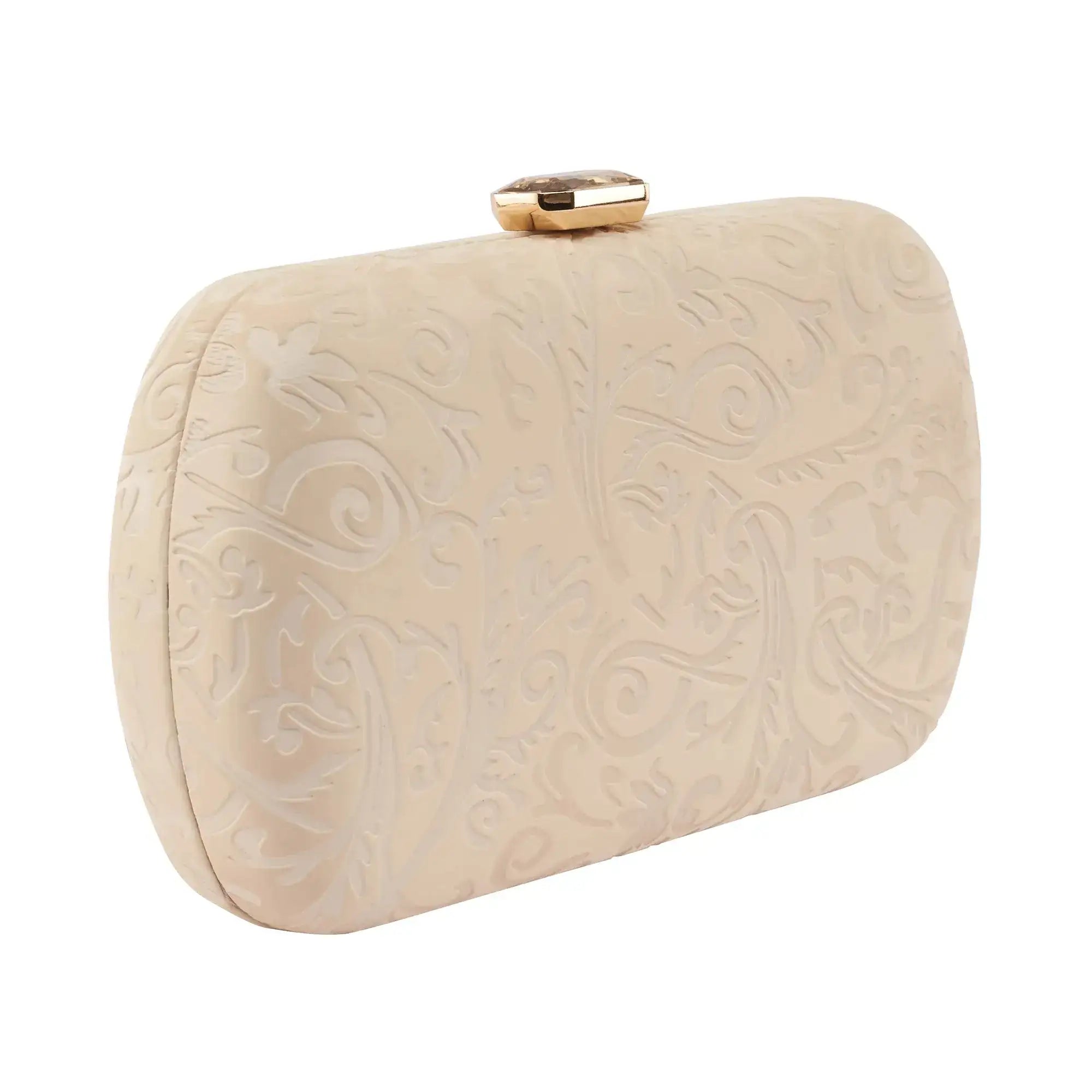 Texas Stylish Off White Clutch - Lino Perros