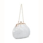 Texas Nora Pearl White Clutch - Lino Perros