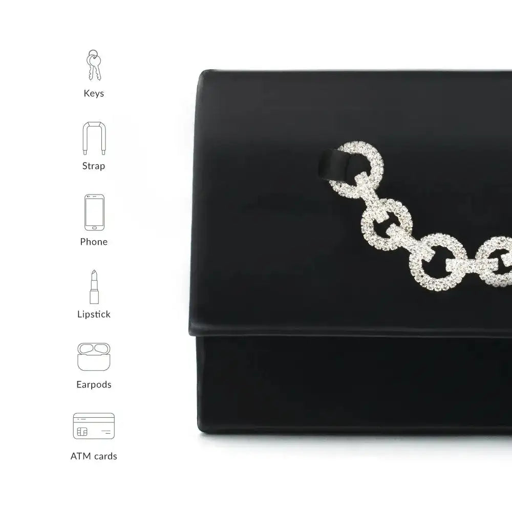 Texas Formal Black Clutch - Lino Perros
