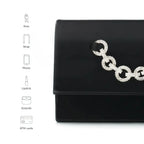 Texas Formal Black Clutch - Lino Perros