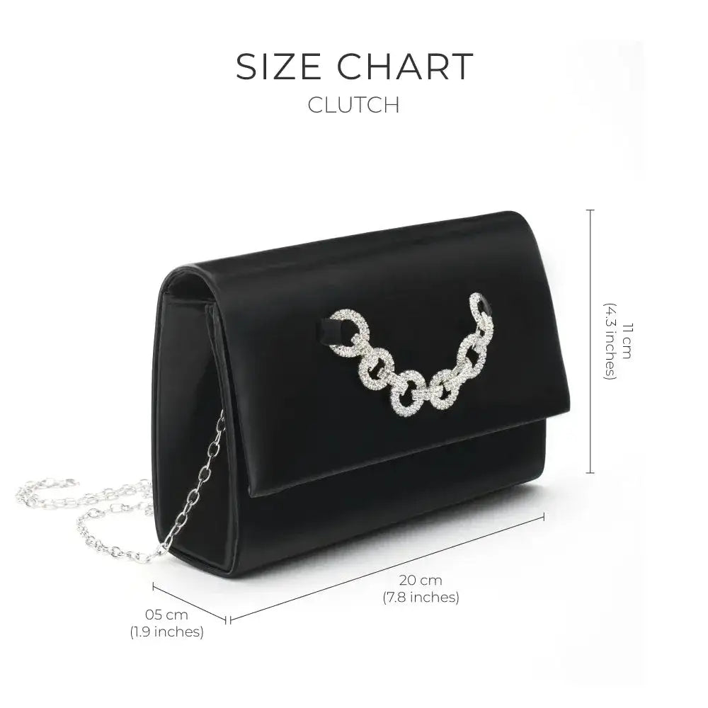 Texas Formal Black Clutch - Lino Perros