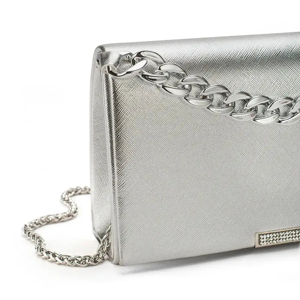 Texas Party Silver Clutch - Lino Perros