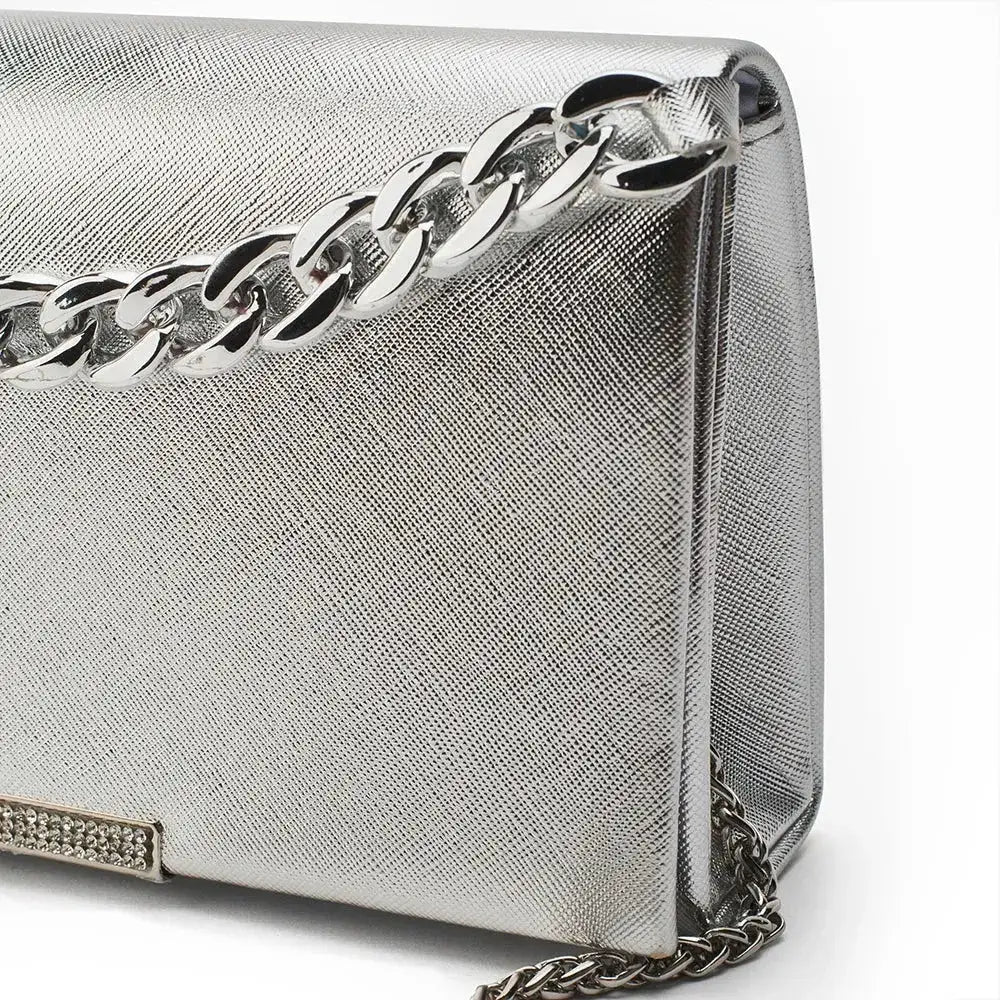 Texas Party Silver Clutch - Lino Perros