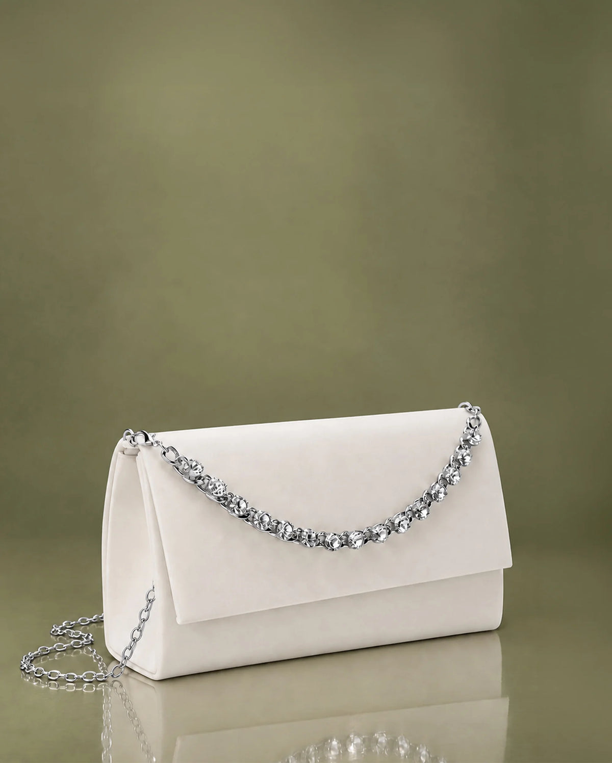 Texas Gala White Clutch - Lino Perros