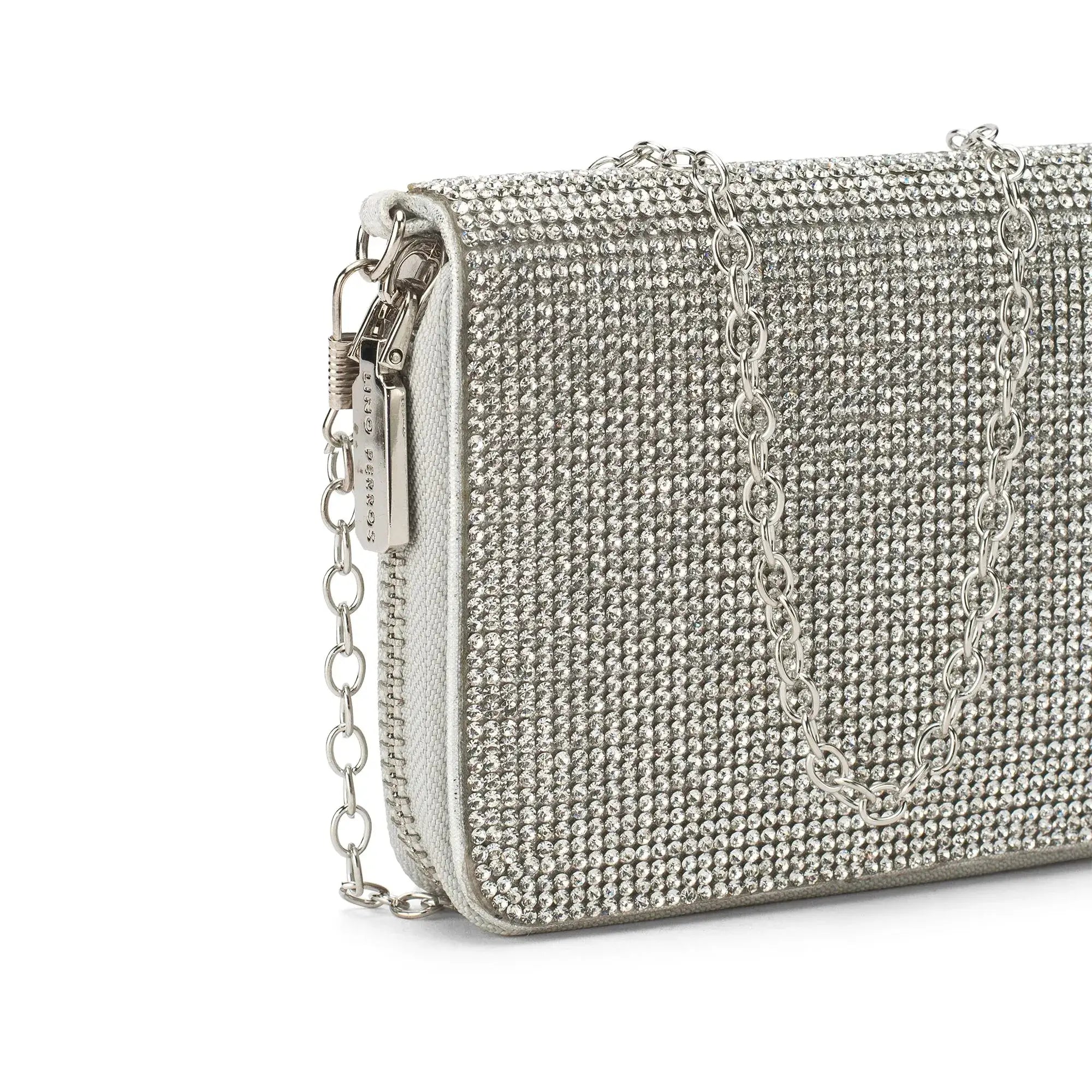 Texas Silver Dazzle Clutch - Lino Perros