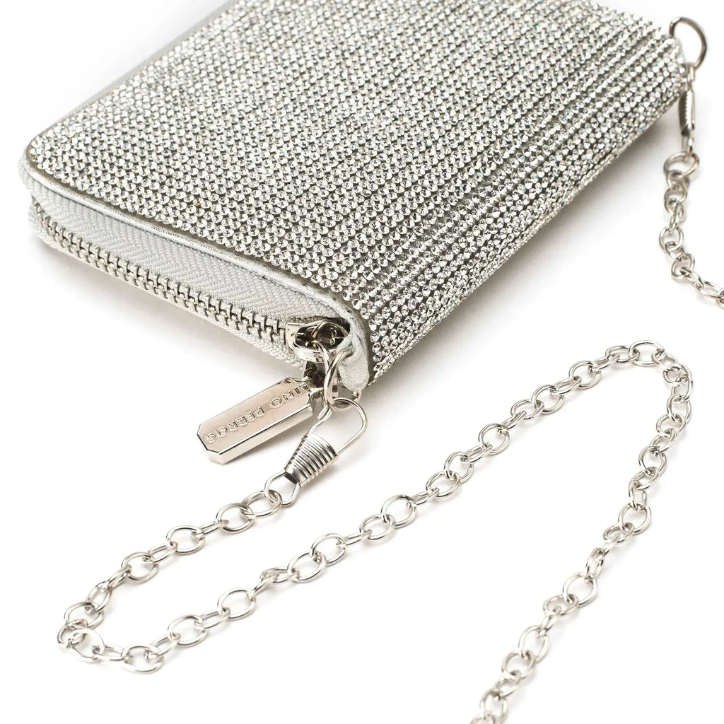 Texas Silver Dazzle Clutch - Lino Perros