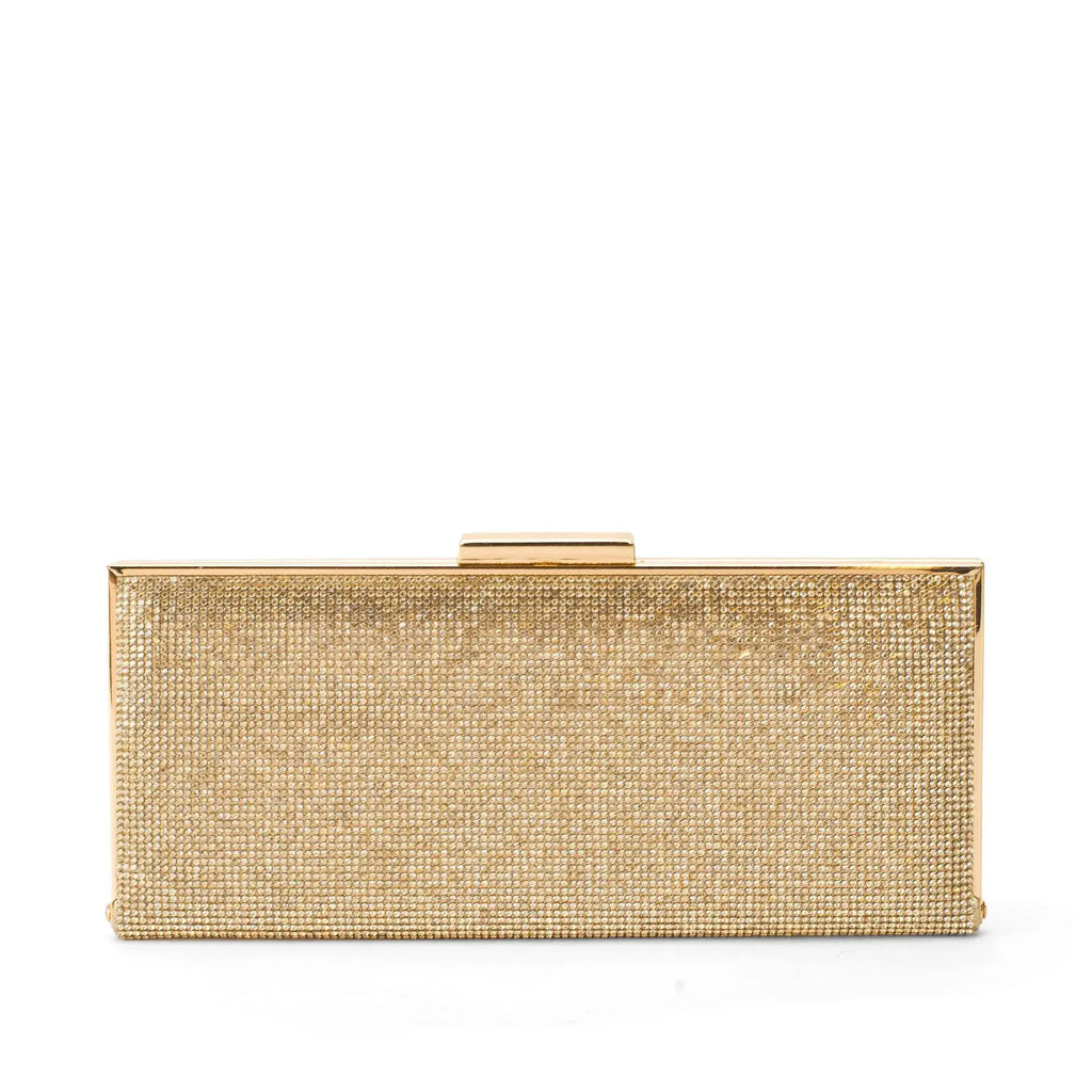 Texas Light Gold Glam Clutch - Lino Perros
