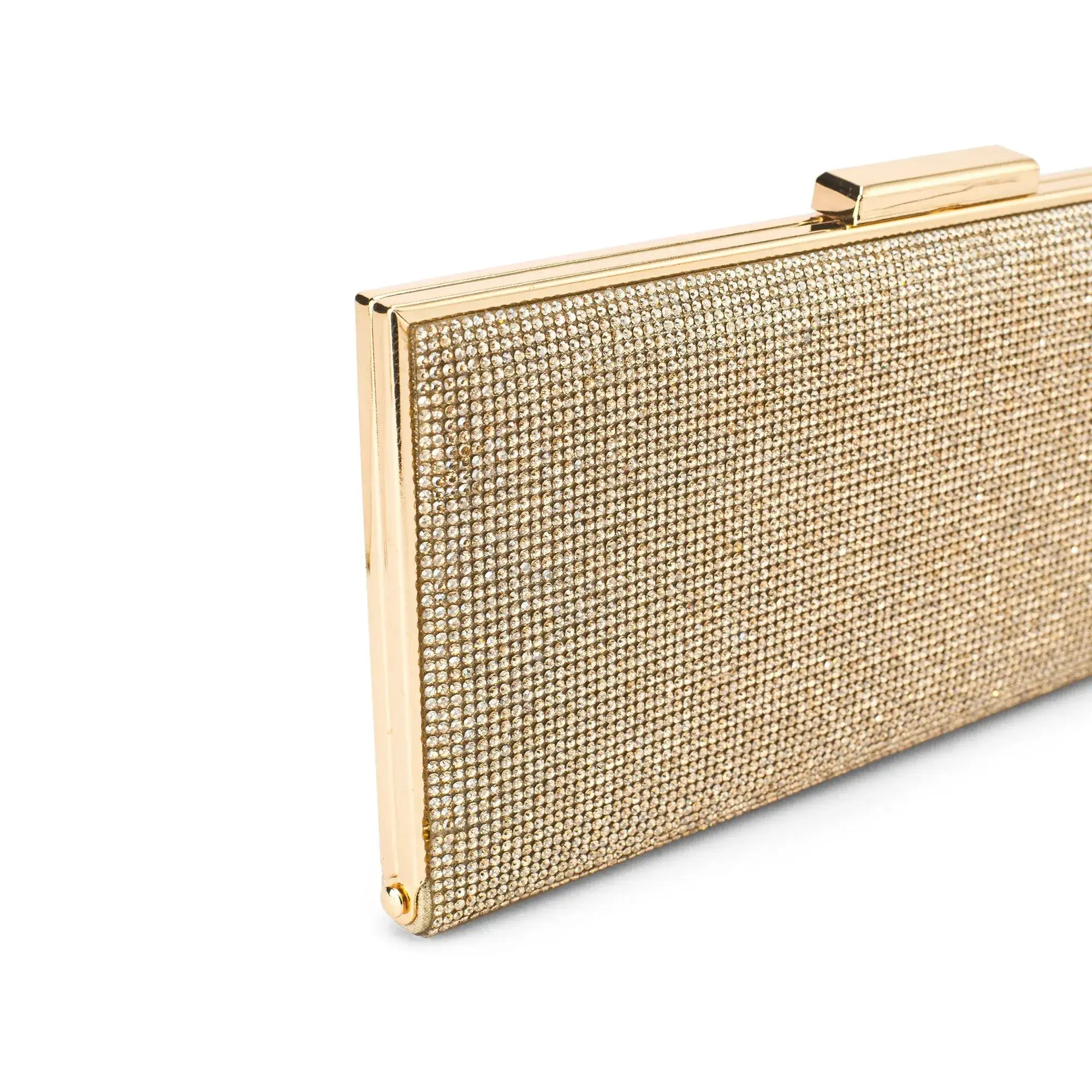 Texas Light Gold Glam Clutch - Lino Perros
