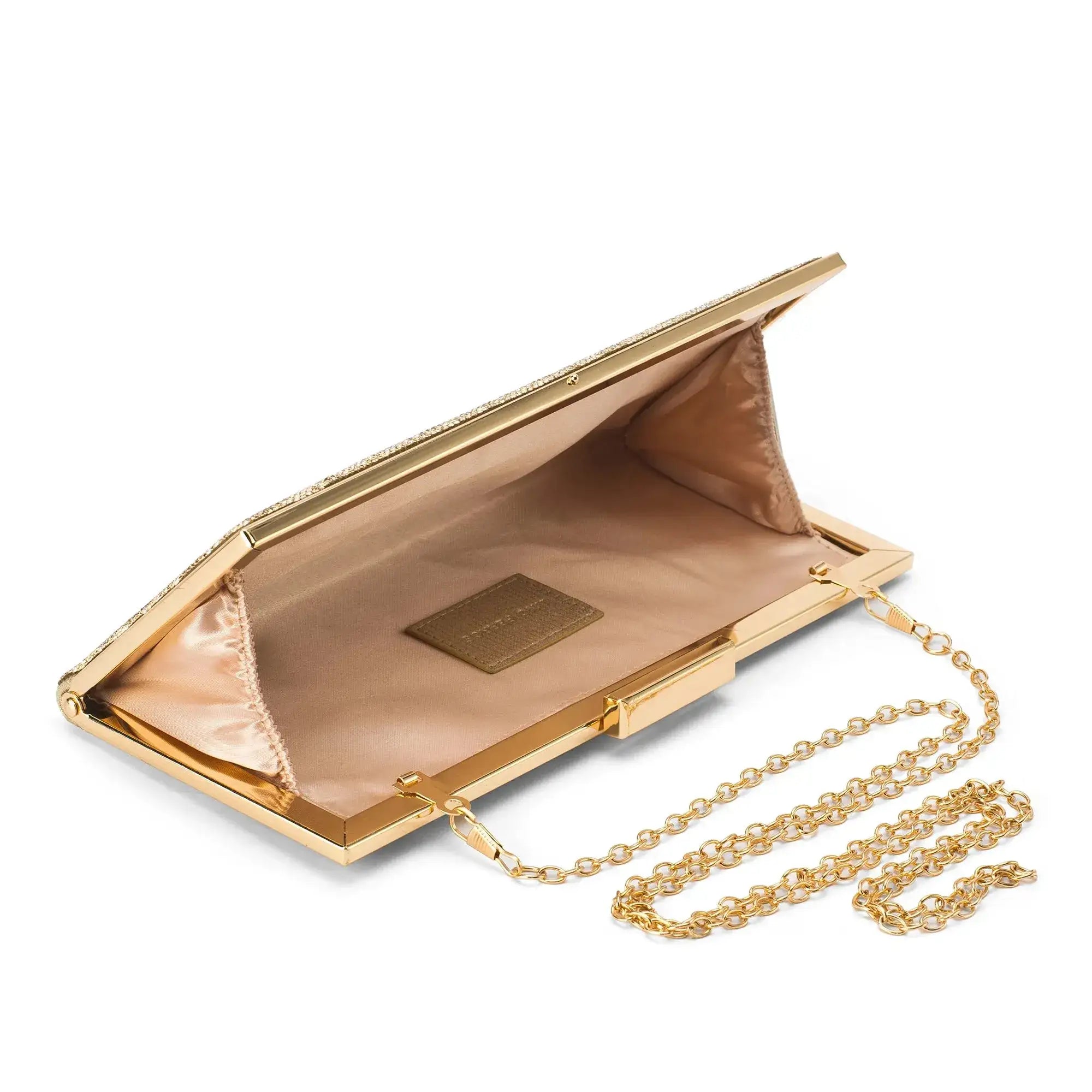 Texas Light Gold Glam Clutch - Lino Perros