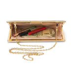 Texas Light Gold Glam Clutch - Lino Perros