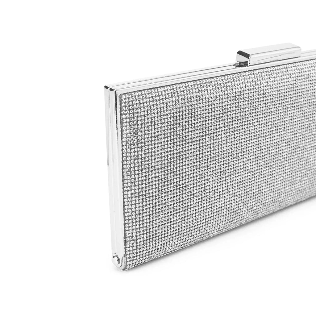 Texas Silver Glam Clutch - Lino Perros