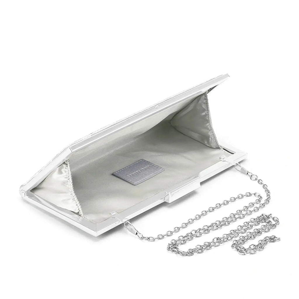 Texas Silver Glam Clutch - Lino Perros