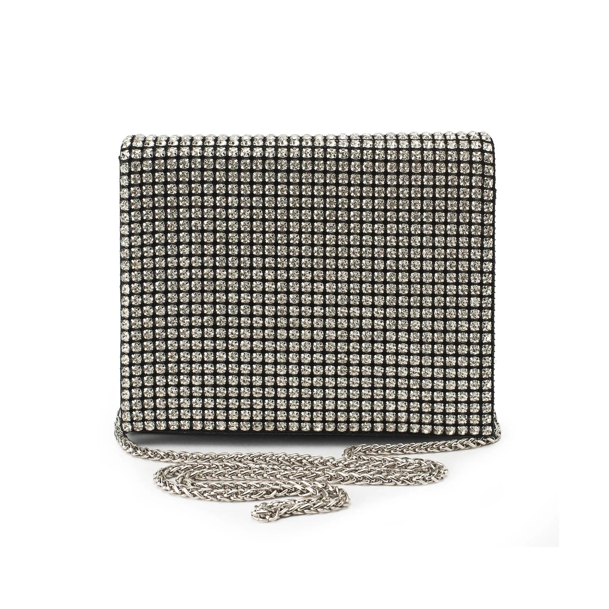 Texas Stardust Black Silver Clutch - Lino Perros