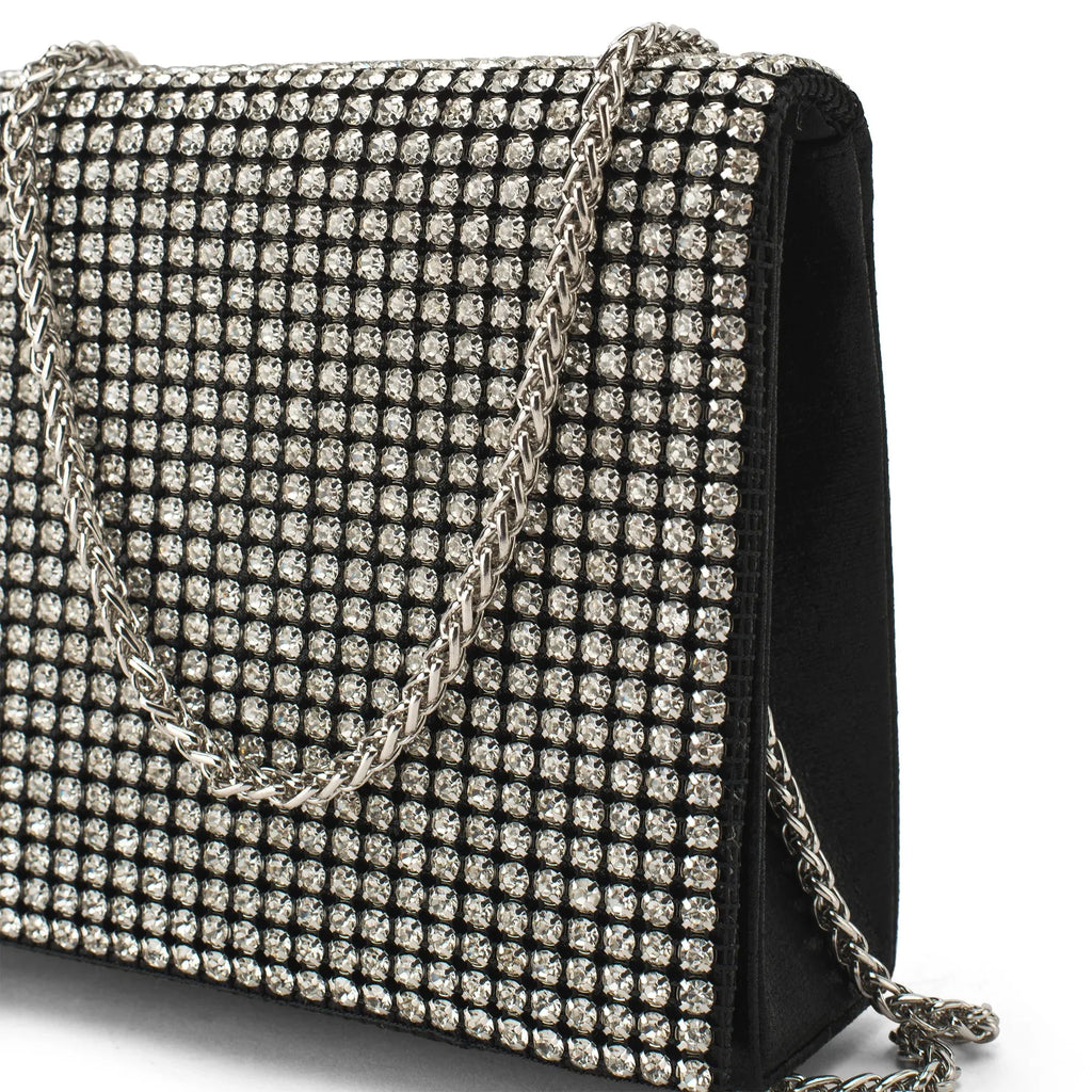 Texas Stardust Black Silver Clutch - Lino Perros