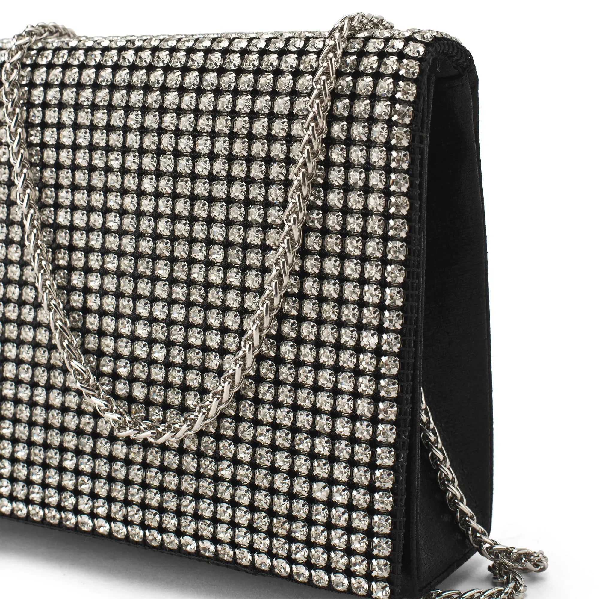 Texas Stardust Black Silver Clutch - Lino Perros