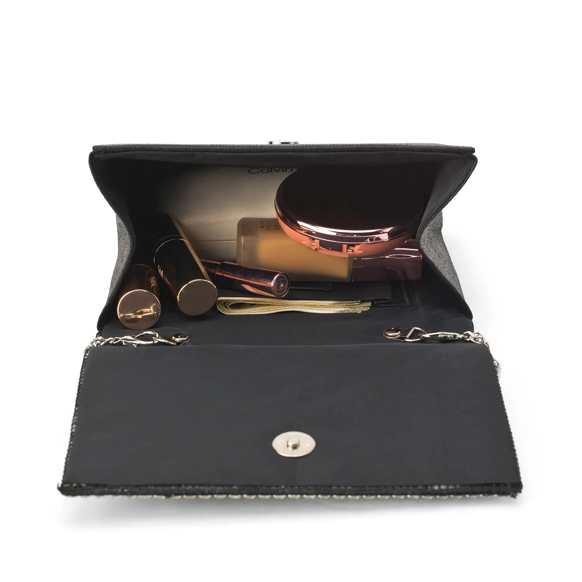 Texas Stardust Black Silver Clutch - Lino Perros