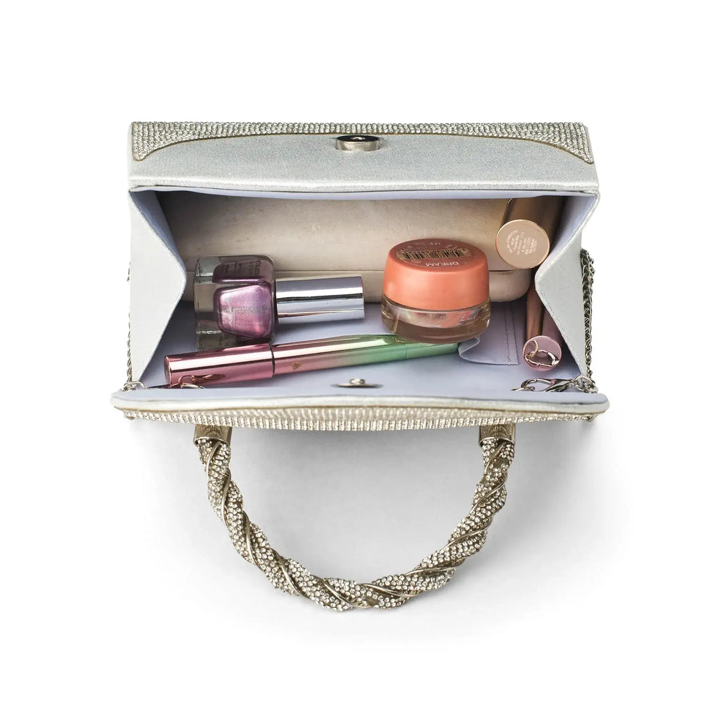 Texas Silver Midnight Clutch - Lino Perros