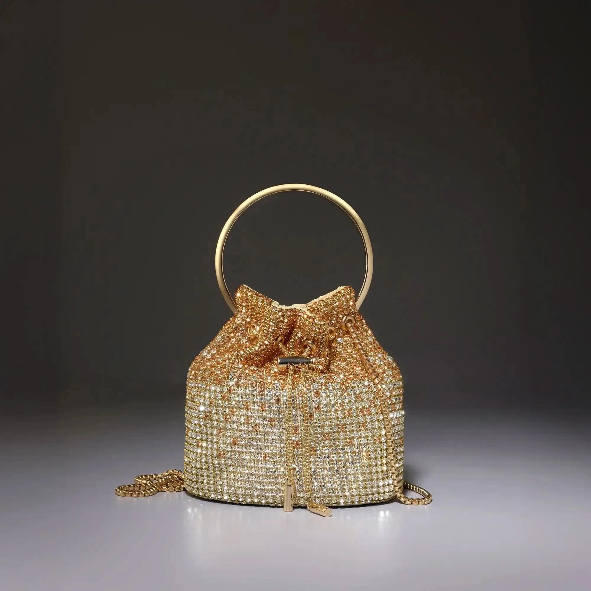 Texas Celia Gold Clutch