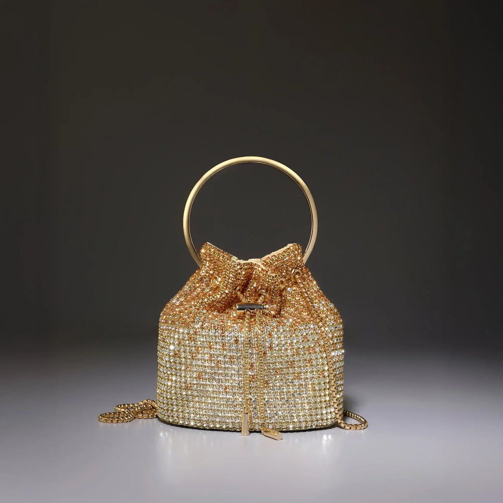 Texas Celia Gold Clutch - Lino Perros