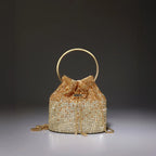 Texas Celia Gold Clutch - Lino Perros