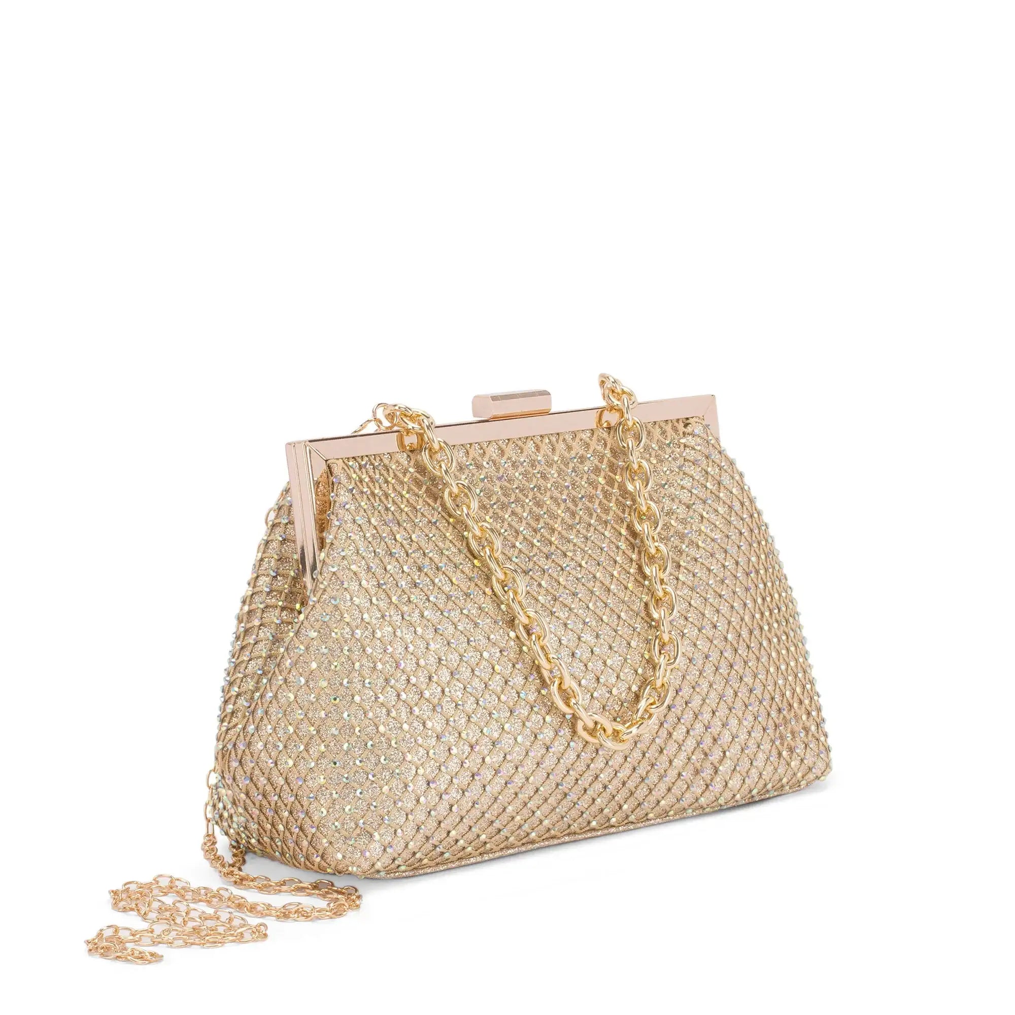 Texas Inez Gold Clutch - Lino Perros