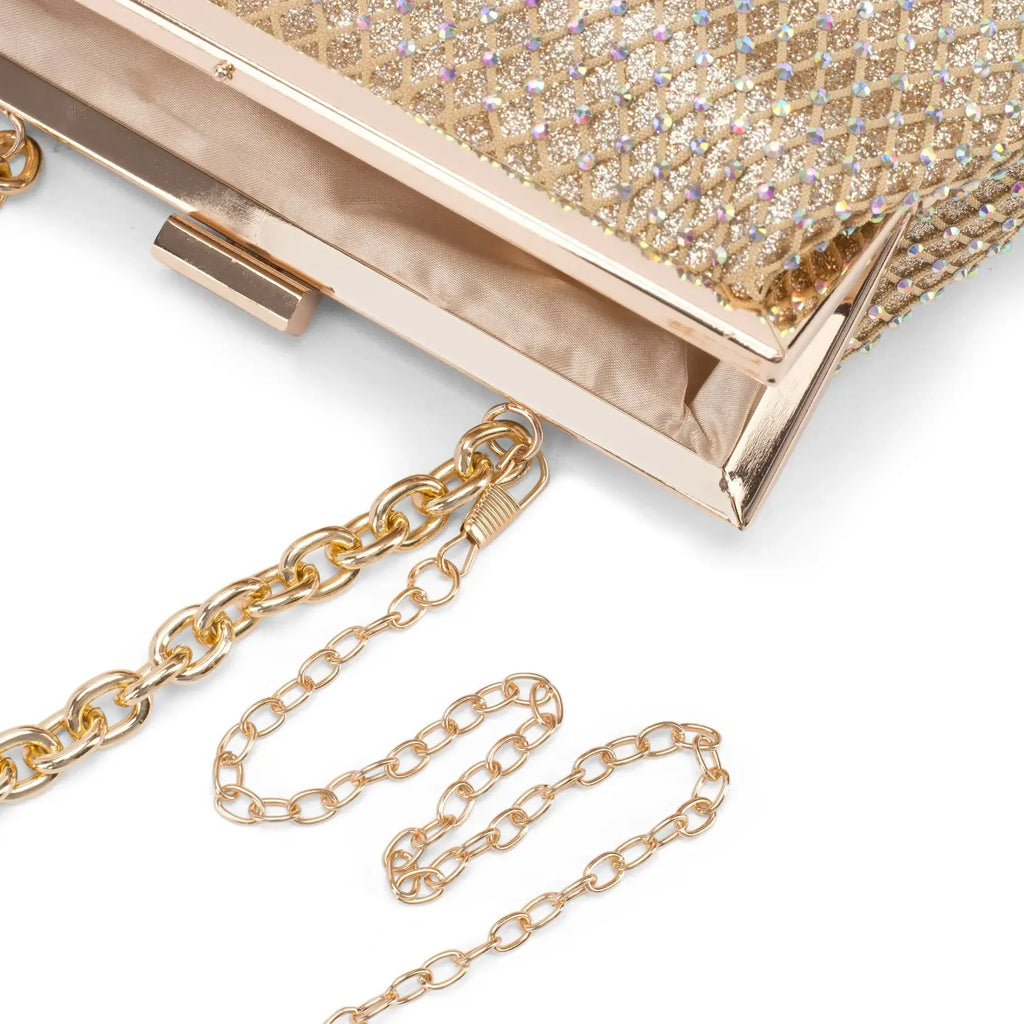Texas Inez Gold Clutch - Lino Perros