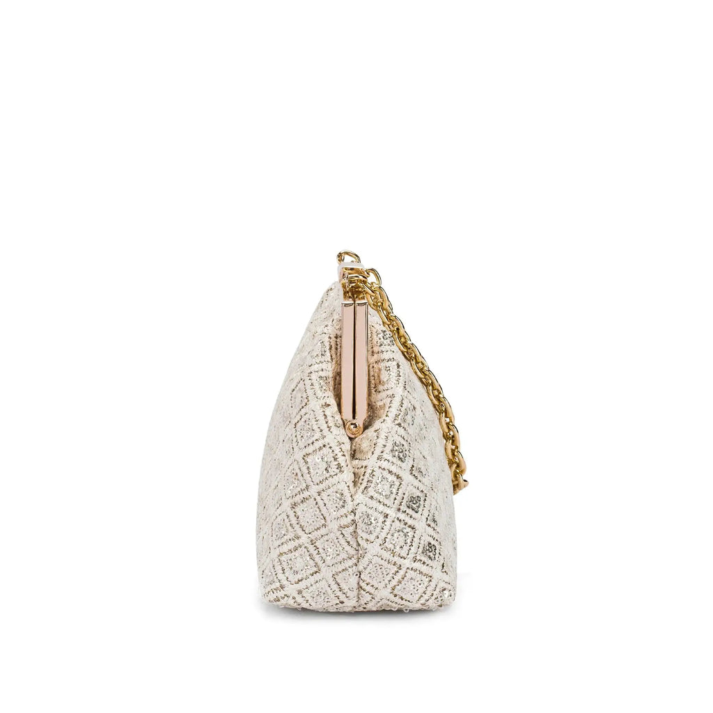 Texas Elara Light Gold Clutch - Lino Perros