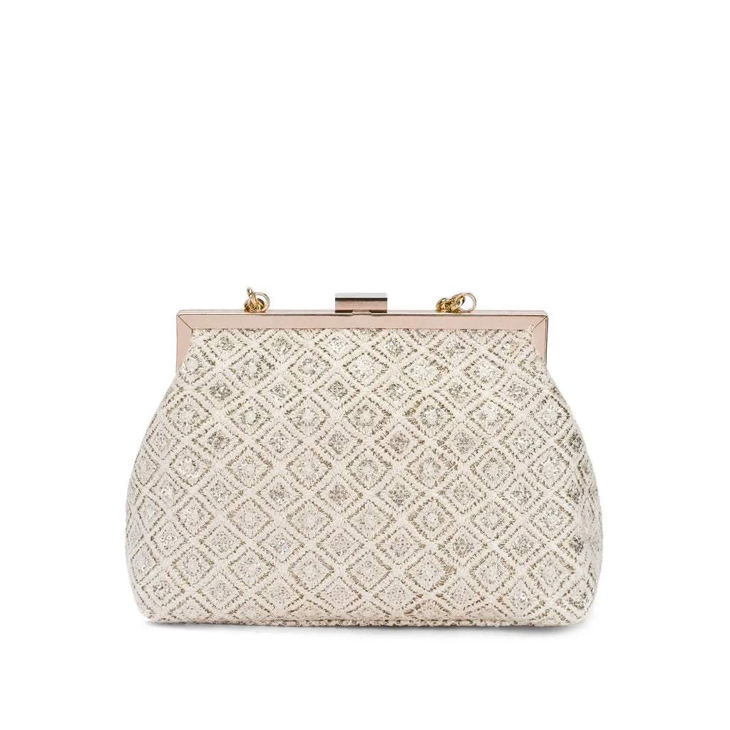 Texas Elara Light Gold Clutch - Lino Perros