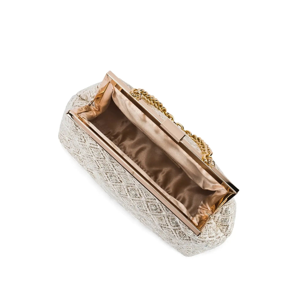 Texas Elara Light Gold Clutch - Lino Perros